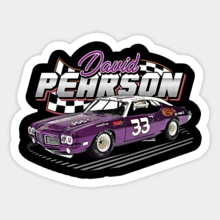 David Pearson 33 Legend 70s Retro Sticker